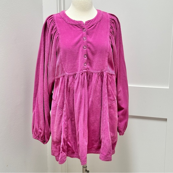 FREE PEOPLE Covered in Cord Tunic NWOT - Picture 5 of 12